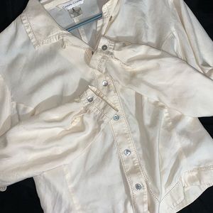 Beautiful cream vintage button up